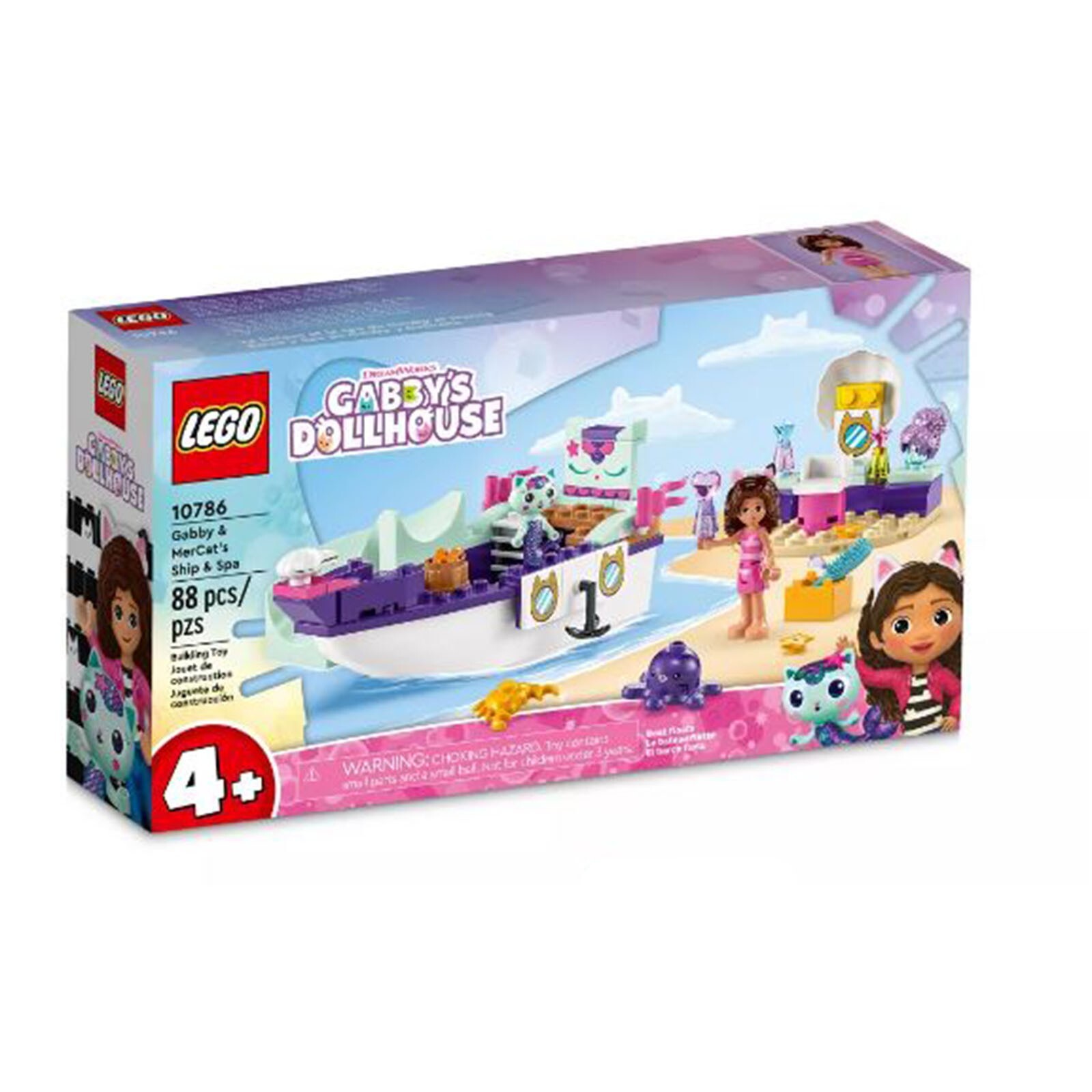 Конструктор LEGO Dreamworks Cabbys для строительства кукольного домика Габби и Меркатса, корабля и Спа-салона