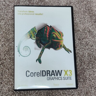 CorelDRAW Graphics Suite X3 + Serial + Authenticity Identification Card Untested
