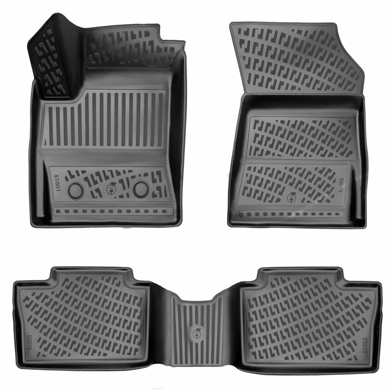 Tapis  Renault Austral E-Tech Full Hybrid Caoutchouc 3d Neuf Avant + Arriere 