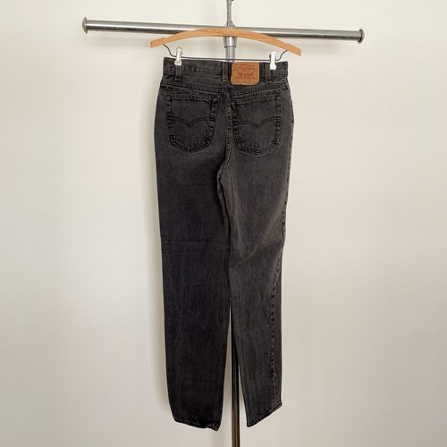 Vintage 1980s Levi's 701 Charcoal Wash Button Fly Jeans