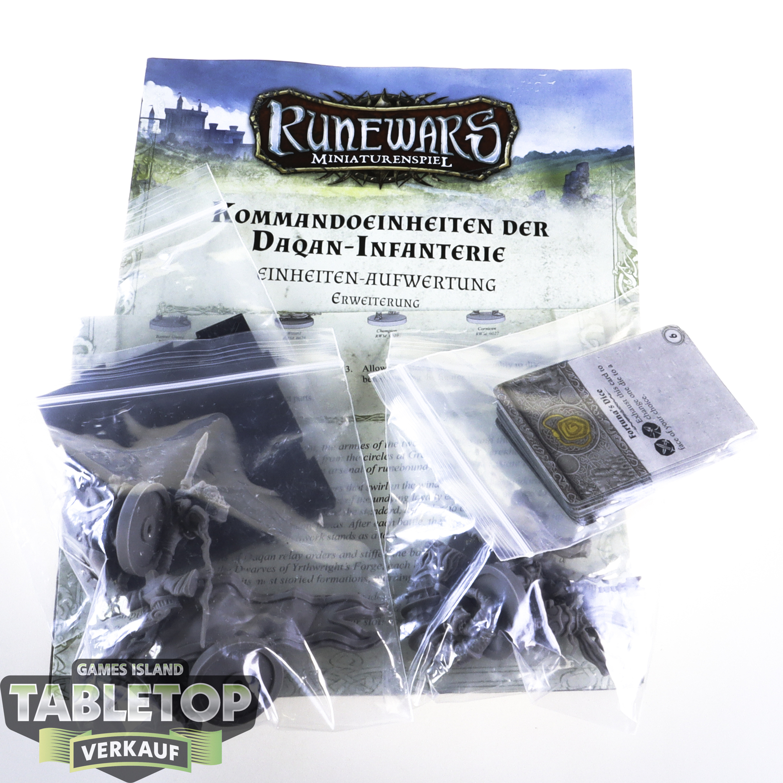 Sonstige Tabletops - Runewars - Kommandoeinheiten der Daqan-Infanterie - unbemal
