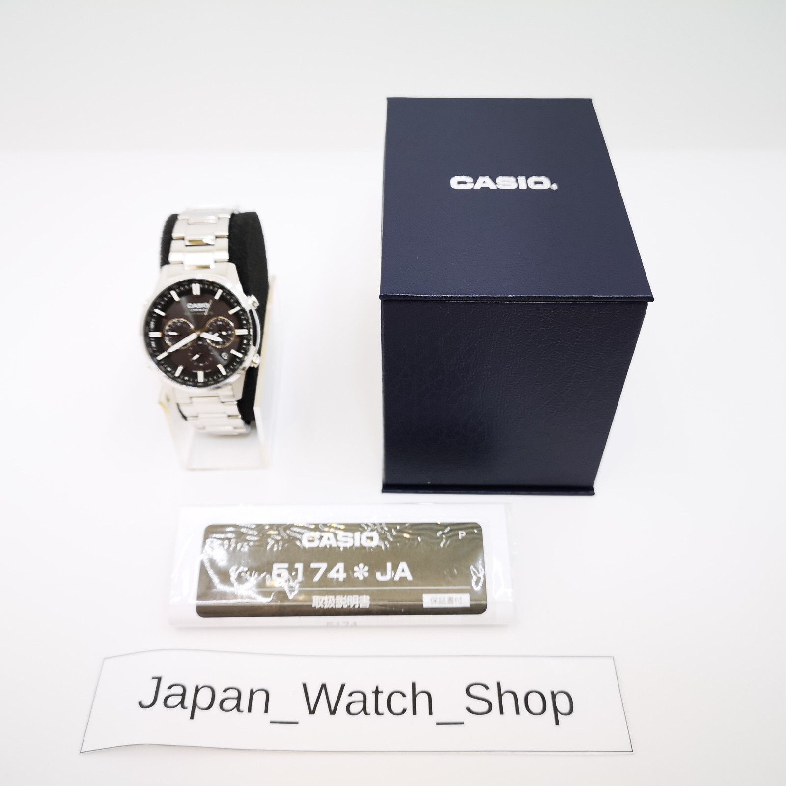 Pre-owned Casio Lineage Liw-m700d-1ajf Black Multiband 6 Solar Men's Watch In Box