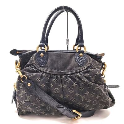 Louis Vuitton Neo Cabby MM Black Monogram Black Denim M95351