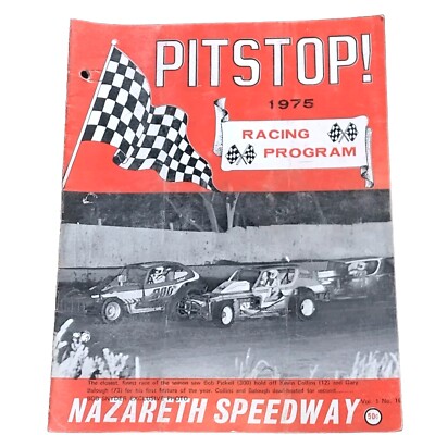 Nazareth Speedway 1975 Vol. 1 No. 16 - Bob Pickell #300 Stock Car Racing Program