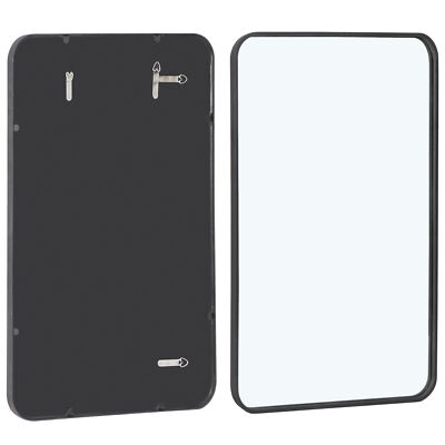 24'' x 36'' Wall-Mounted Wall Rectangular Wall Mirror Metal Frame Bathroom Indoor