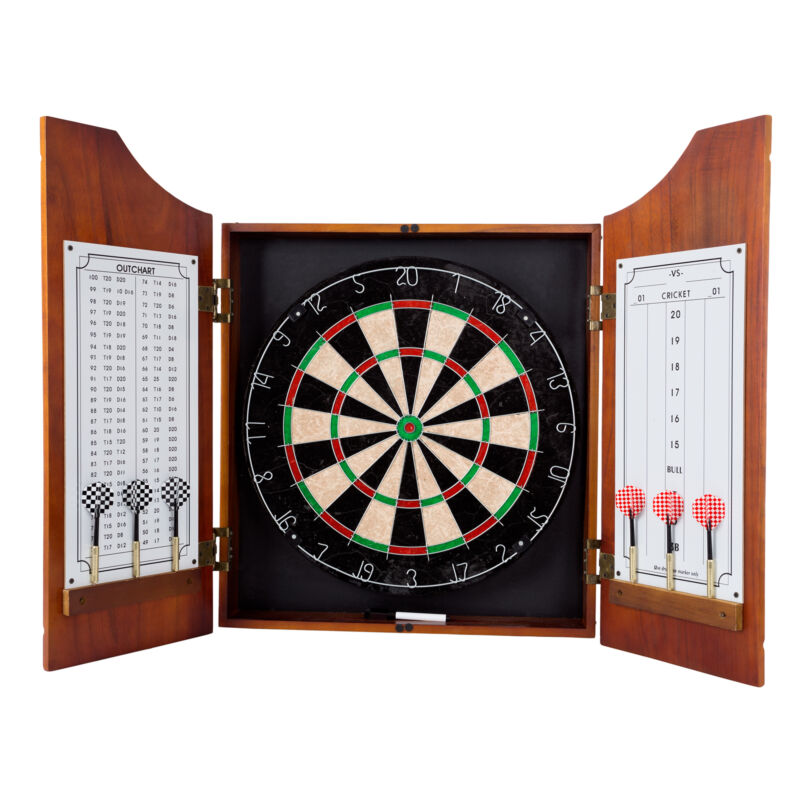 Professional Wooden Dart Cabinet Heavy Regulation Board Cricket White Board