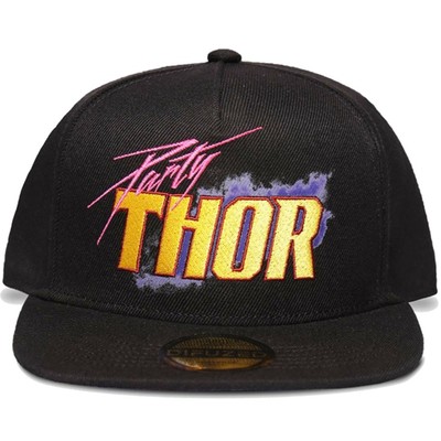 Difuzed Unisex Adult Thor Party Marvel Comics Snapback Baseball Hat Cap Black