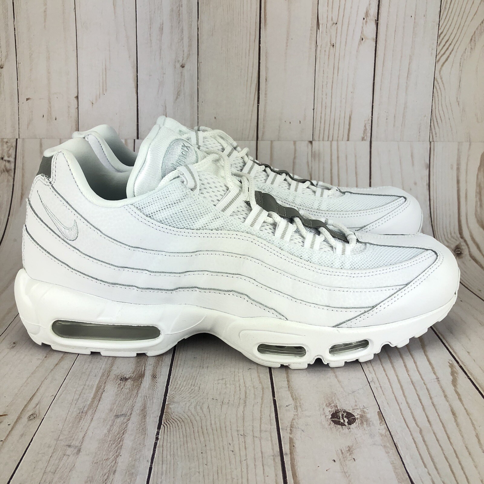 入手困難 AIR MAX 95 ESSENTIAL ”WHITE SILVER” AT9865-100 Size 6.5 - Nike Air Max 95 Essential White Silver for sale