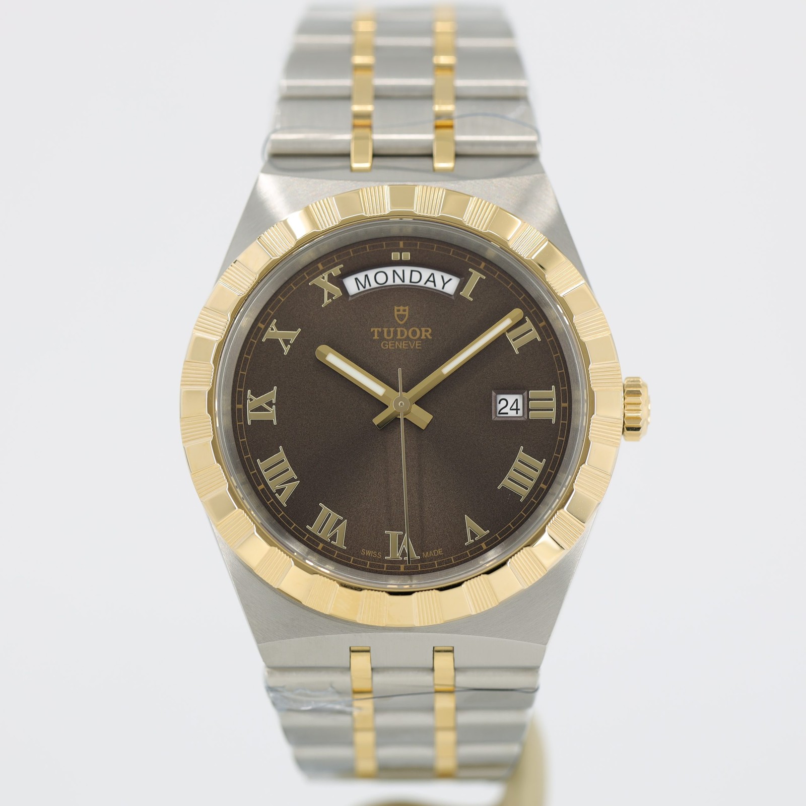 Tudor Royal 41mm Chocolate Dial Steel & Yellow Gold M28603-0007 | eBay