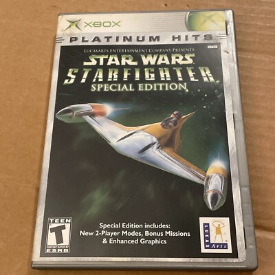 Star Wars: Starfighter Special Edition (Microsoft Xbox, 2001) Complete w/ Manual