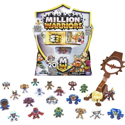 NEW! MILLION WARRIORS 20 Pack Blind Bags   Launcher   Mega Awesome Rare?   BNIB