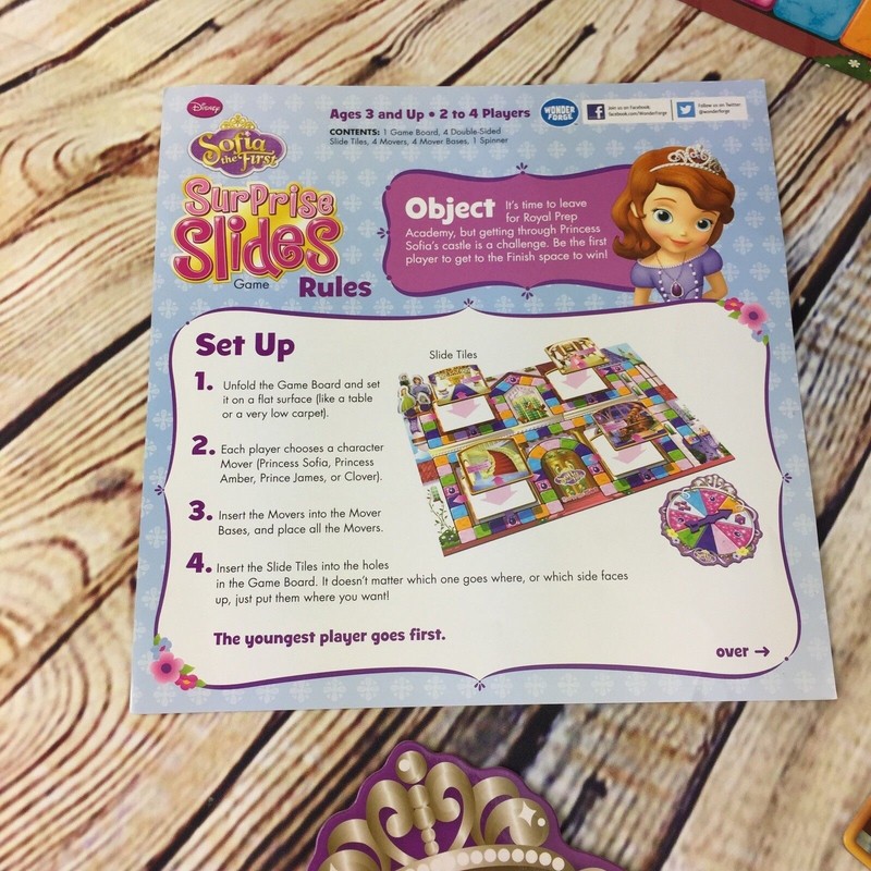 Disney Surprise Slides Sofia First Board Game by Wonder Forge