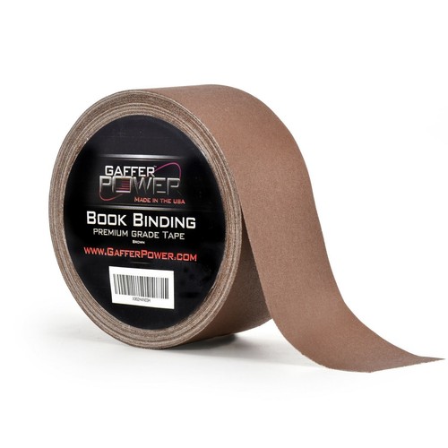 Bookbinding Tape by Gaffer Power, Brown Cloth Book Repair Tape, 2" X 15 Yards
