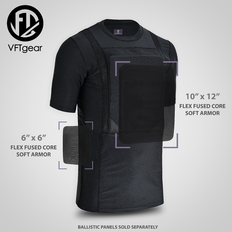 Concealed Body Soft Armor T Shirt