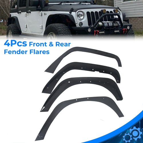 Расширители передних и задних крыльев из текстурированной стали для Jeep Wrangler JK 2007-2018 гг.