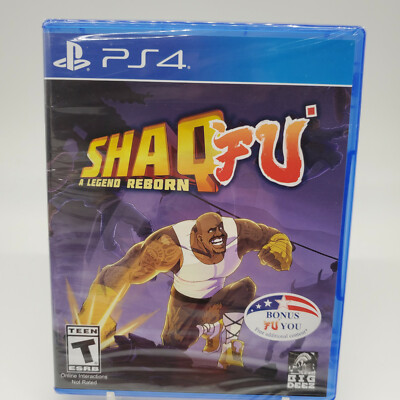 PS4  - Shaq Fu: A Legend Reborn - Bonus FU You - New and Sealed