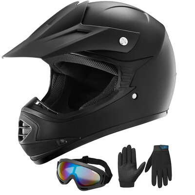 ILM Seller Refurbish Youth Kids ATV Motocross Helmets Goggles&Gloves DOT S&M B07