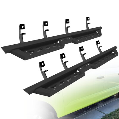 Running Board For 20-25 Chevy Silverado GMC Sierra Crew Cab Side Step Nerf Bar
