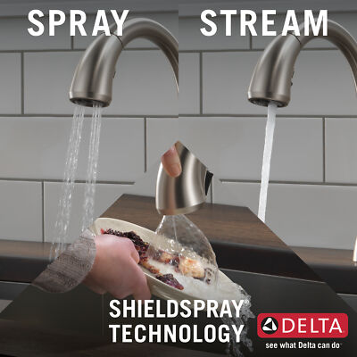 Delta Shiloh Pullout Kitchen Faucet Spotshield Stainless-Certified Refurbished