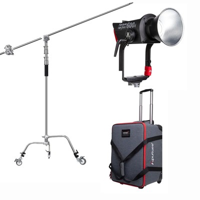 Aputure LS 600d 600W Daylight 5600K LED Video Light (V-Mount) +C Stand +Wheels