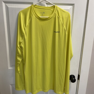 NEW Baleaf Sportswear Sz XXL Long Sleeve Bike  Shirt Top Stretch Yellow ( L1)