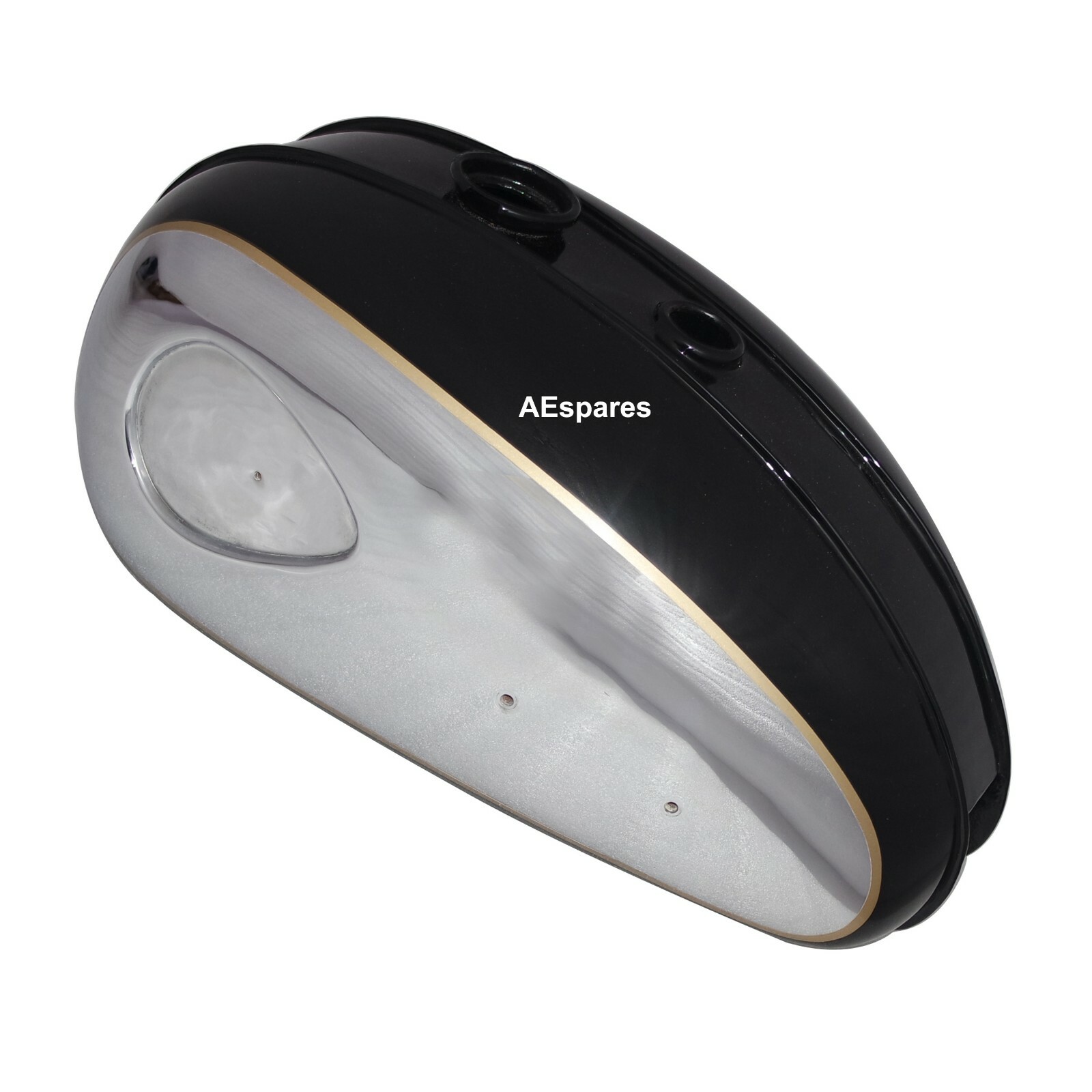 Petrol Tank Steel Black Painted Chrome Plated Fits 1960 BSA C15 B40 SS80  
