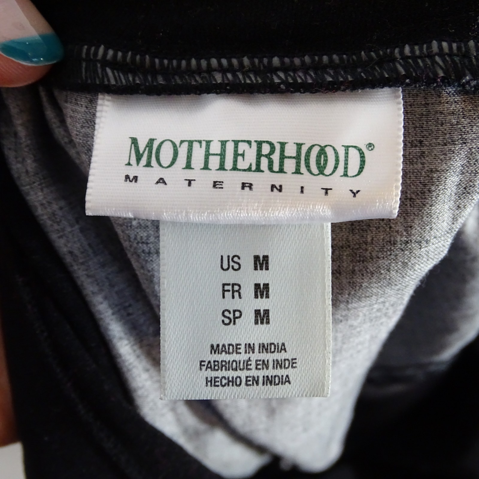 Motherhood Maternity Skirt with Stretch Belly Panel Women Size M Black Pink