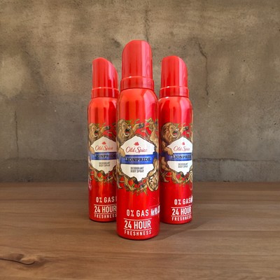 3x Old Spice Lionpride No Gas Deodorant Body Spray Perfume for Men, 140 ml