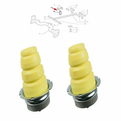 Par de soporte de amortiguadores (2x) para Fiat Doblo 2001+ 46796102