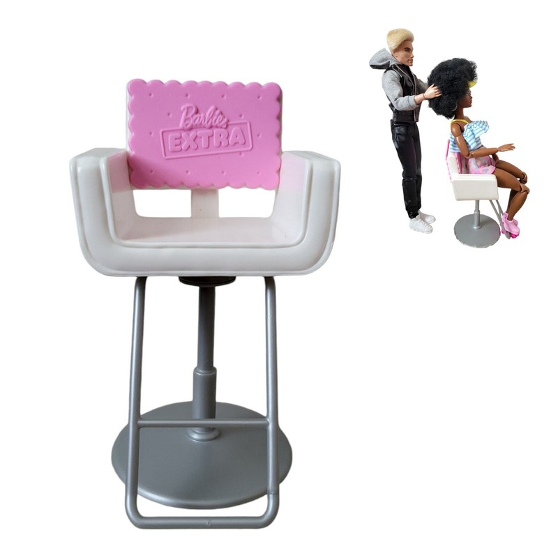 Pink White Barbie Chair Barbie Doll Dreamhouse Replacement Furniture