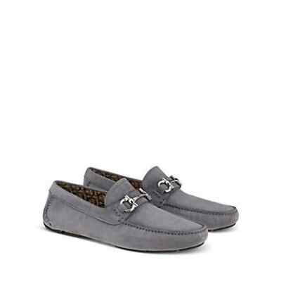 

Мужские кожаные кроссовки Salvatore Ferragamo, серые, США 11, Серый