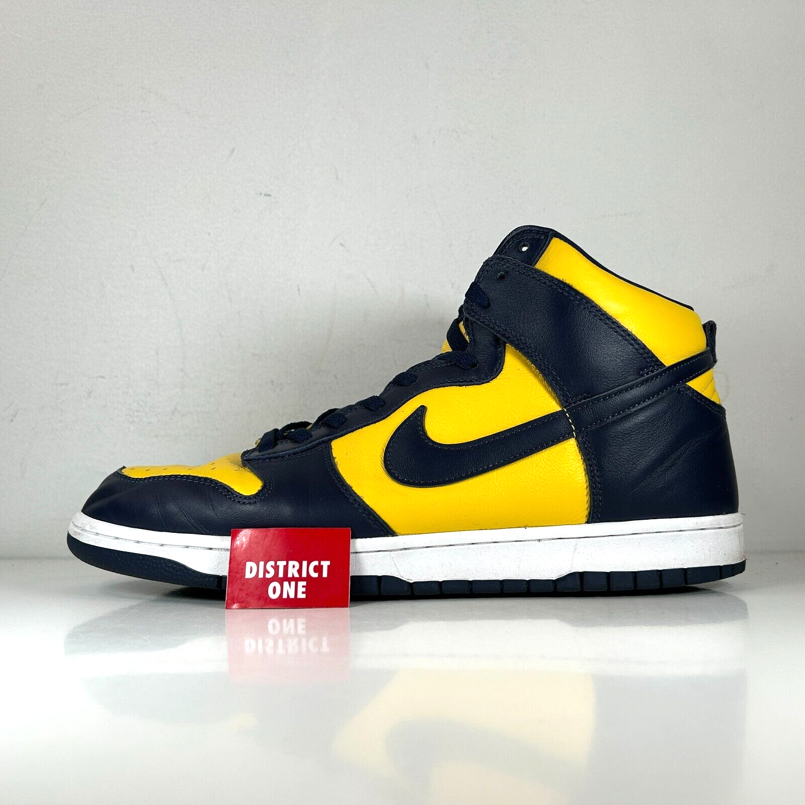 US12◆確保済 関税無 国内発送 NIKE WMNS DUNK HIGH UP MICHIGAN WMNS NIKE DUNK HIGH NIKE BY YOU ID UNIVERSITY BLUE-BLUE-GOLD