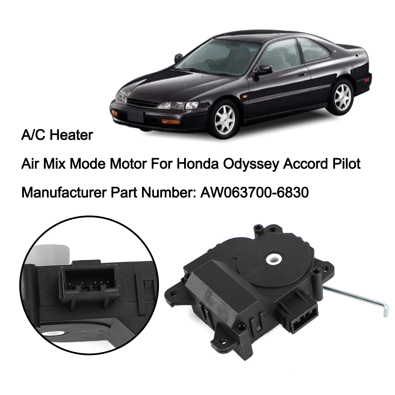 HVAC Passenger Air Mix Mode Motor AW063700-6830 For Honda Odyssey Accord Pilot