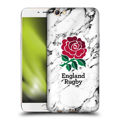 OFFICIAL ENGLAND RUGBY UNION MARBLE SOFT GEL CASE FOR OPPO PHONES