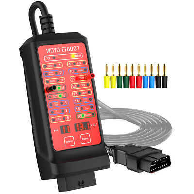 OBD2 Breakout Box OBDII Protocol Detector CAN Test Box Car Break Out Tester H1E5
