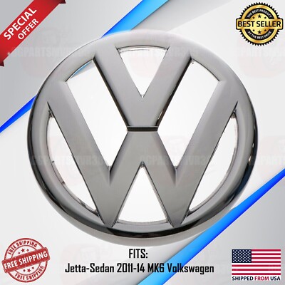 VW Volkswagen Jetta Sedan 2011 2012 2013 2014 MK6 Logo Emblem Front Grille Badge