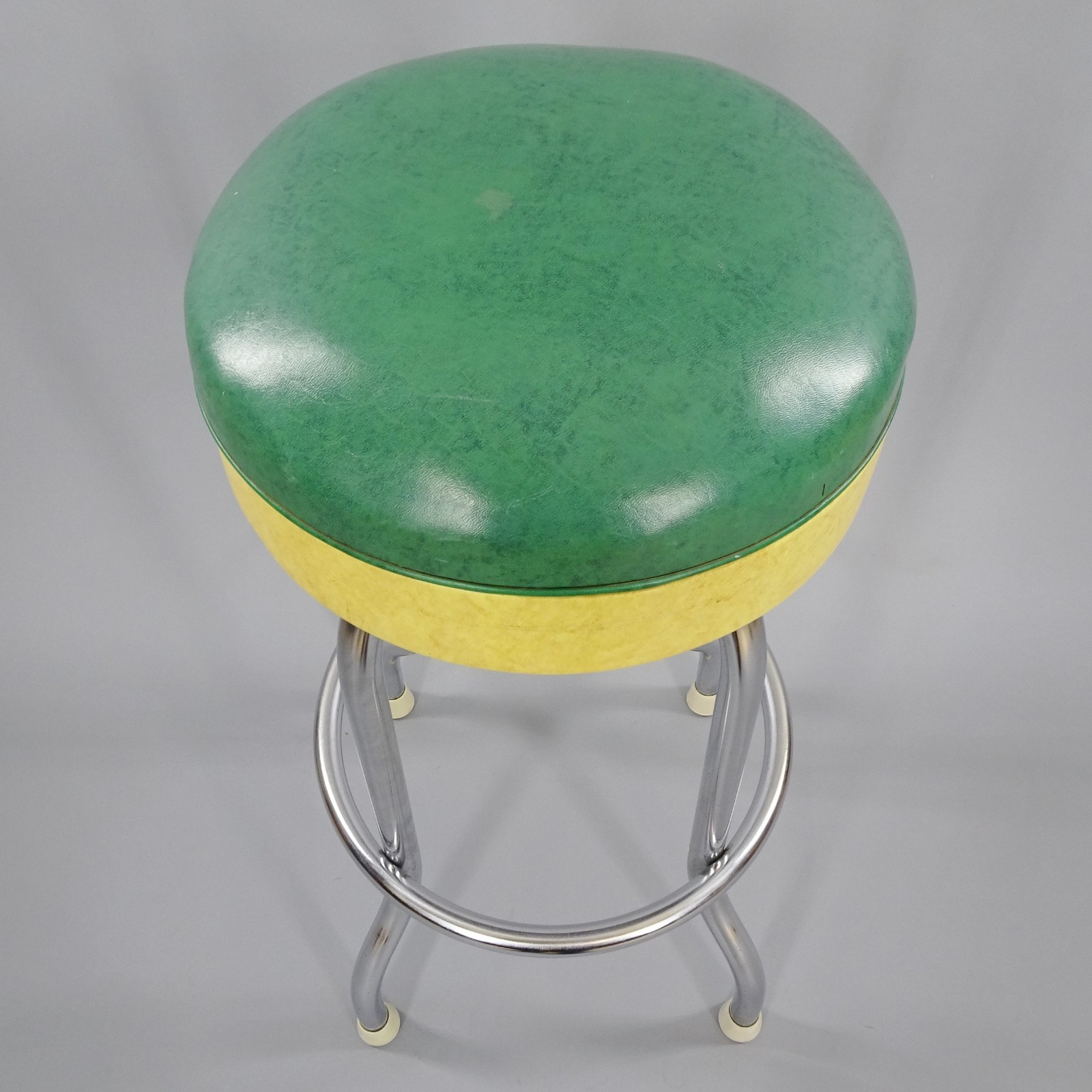 Vintage 1950's-1960's Swiveling Diner/Bar Stool by Duro Chrome Corp.