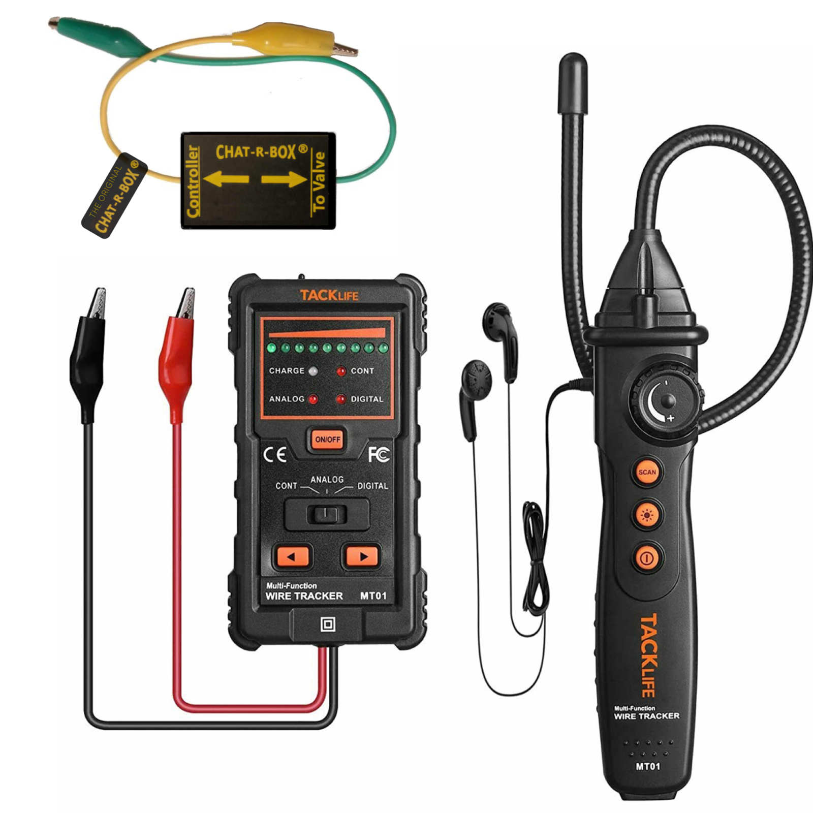 🆕Chat-R-Box Irrigation Sprinkler Valve Locator +ADD  Controller Wire Tracer KIT