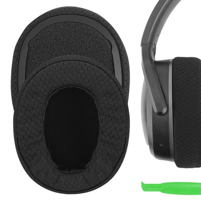 Geekria Mesh Fabric Ear Pads for Skullcandy Hesh 3 Headphones (Black)
