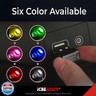 ICBEAMER USB Type-A LED Night Light, Color: Blue | Plug-in Universal Fit Automotive Accessories for Car Interior and Trunk Ambient Atmosphere Lighting