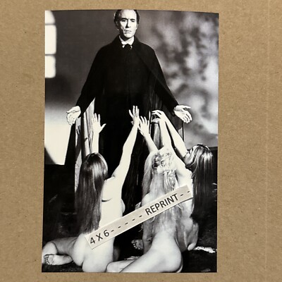 Dracula-   Christopher  Lee  ￼with His Brides  4 X 6  Photo
