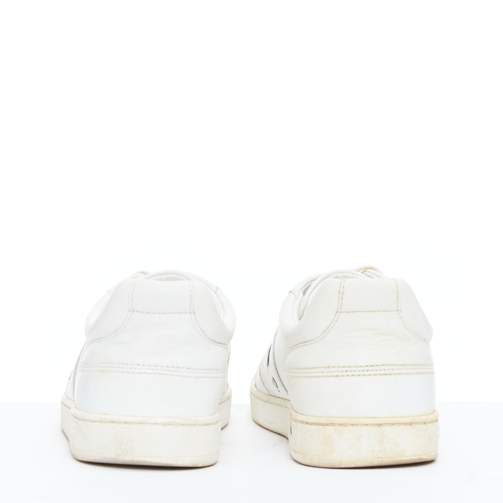 DIOR D Bee white leather CD logo grey suede trim sneakers DIOR D Bee white leather CD logo grey suede trim sneakers