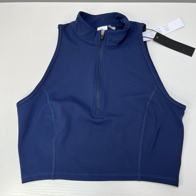 Oner Active Timeless Crop Top Size S BNWT Navy Sold Out Bloggers Favourite