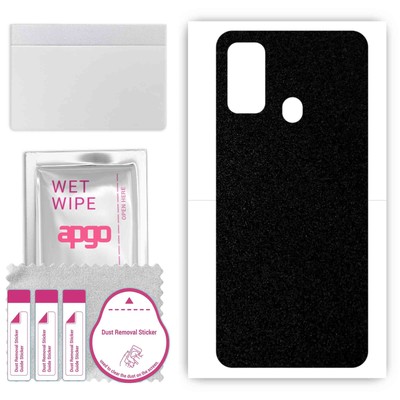 apgo Back Skin Wrap Sticker for Tecno Spark 7T, Matte Black