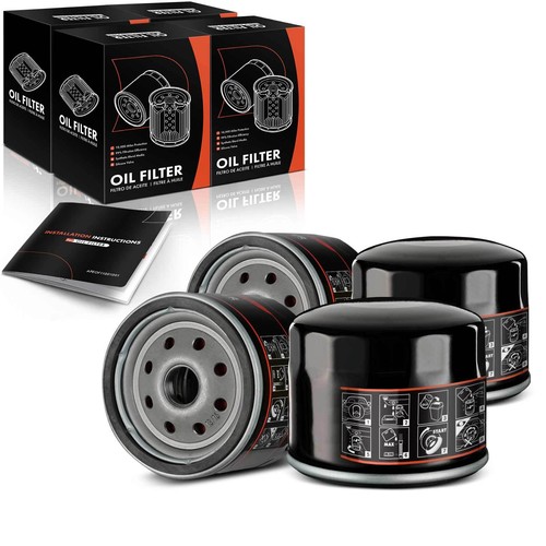 4x Engine Oil Filter for Chevrolet Silverado 2500 HD Silverado 3500 10K Miles