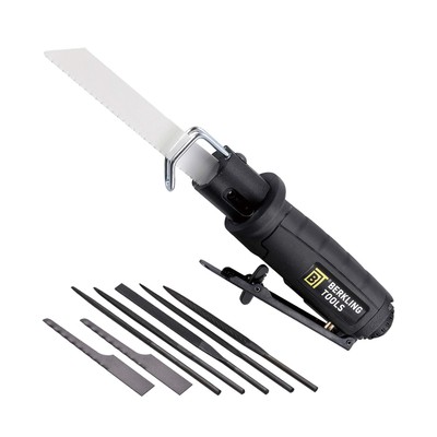 7102 Compact Low Vibration Air Saw/Air File with 8 pcs Blade Kit (3 Bi-Metal ...