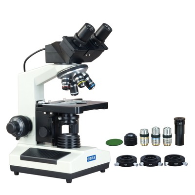 Phase Contrast Binocular Compound Microscope 2000X Built-in 3MP Digital Camera