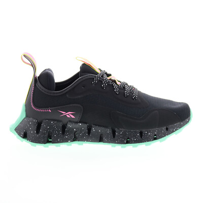Женские черные синтетические спортивные кроссовки Reebok Zig Dynamica Adventure 6.5