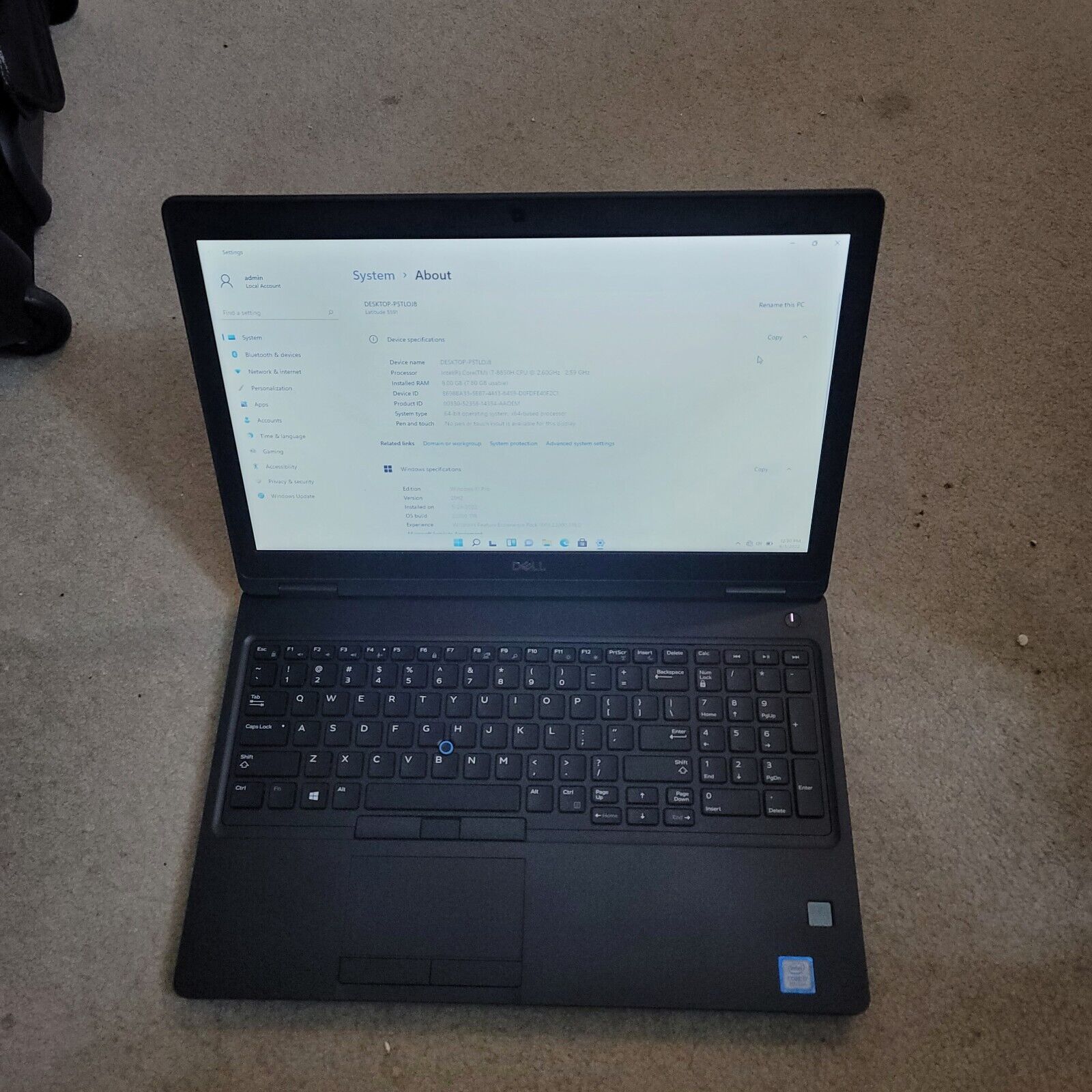 Dell Latitude 5591 Laptop 15.6 Dell Latitude 5591 Laptop 15.6