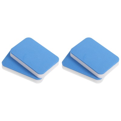 4Pcs Ping Pong Table Tennis Paddle Racket Rubber Cleaning Sponge, Blue White